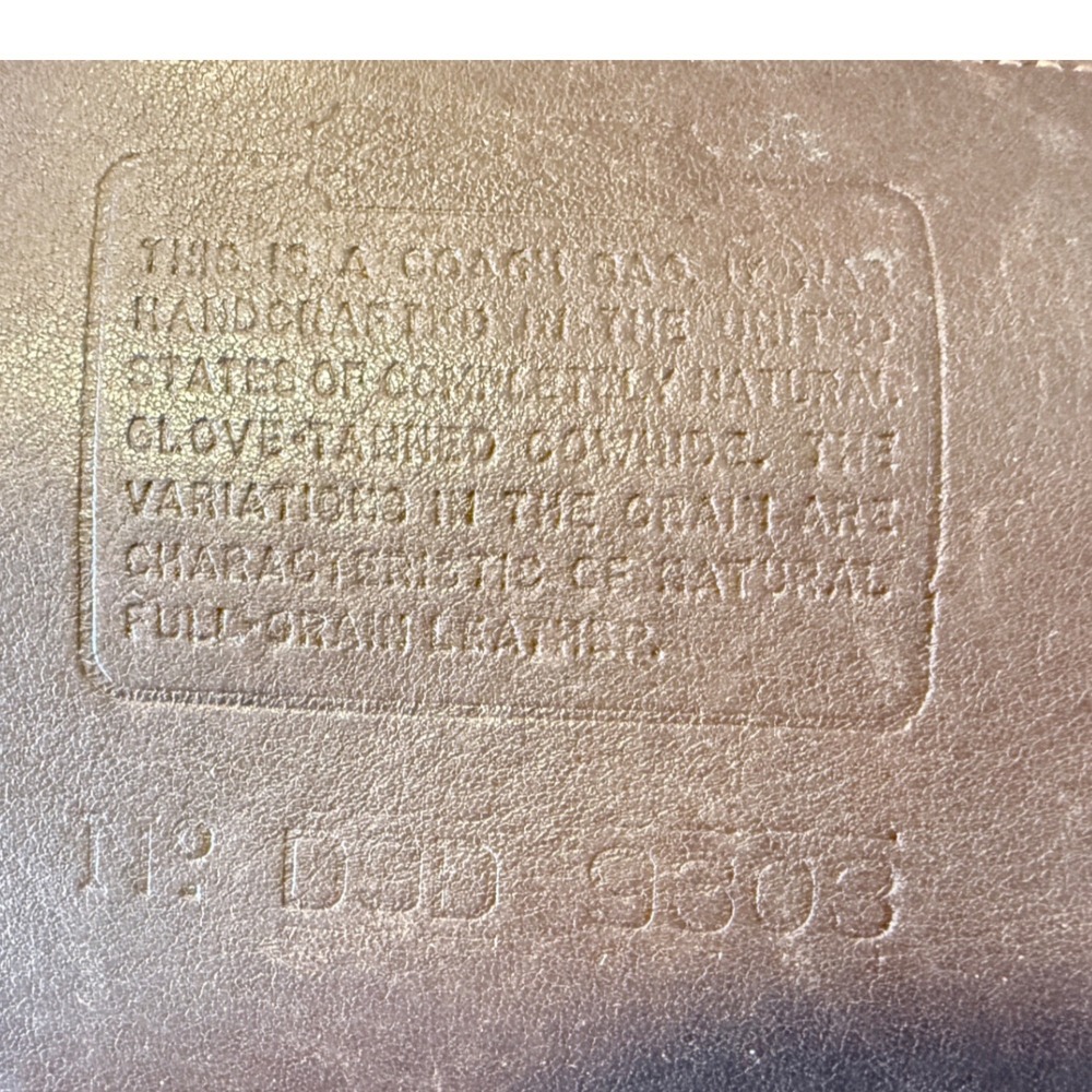 Vintage Coach Mahogany Brown Leather Tote Bag USA Made 9303 Zip Top Handbag - Picture 2 of 16